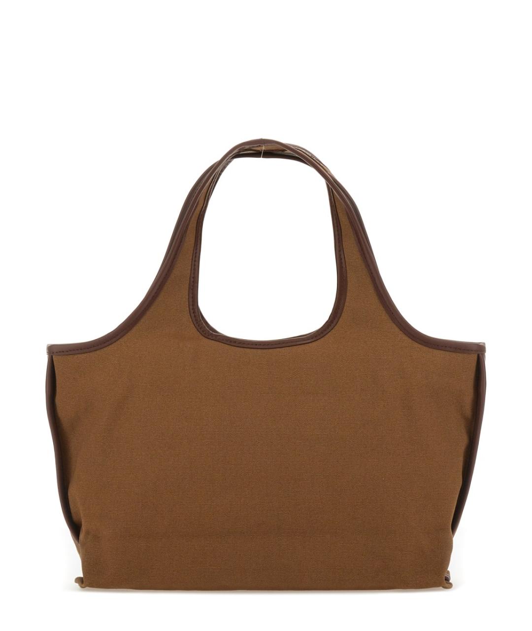 A.P.C. Коричневая хлопковая сумка тоут, фото 2
