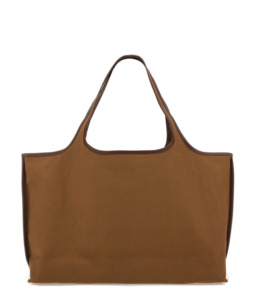 A.P.C. Коричневая хлопковая сумка тоут, фото 2
