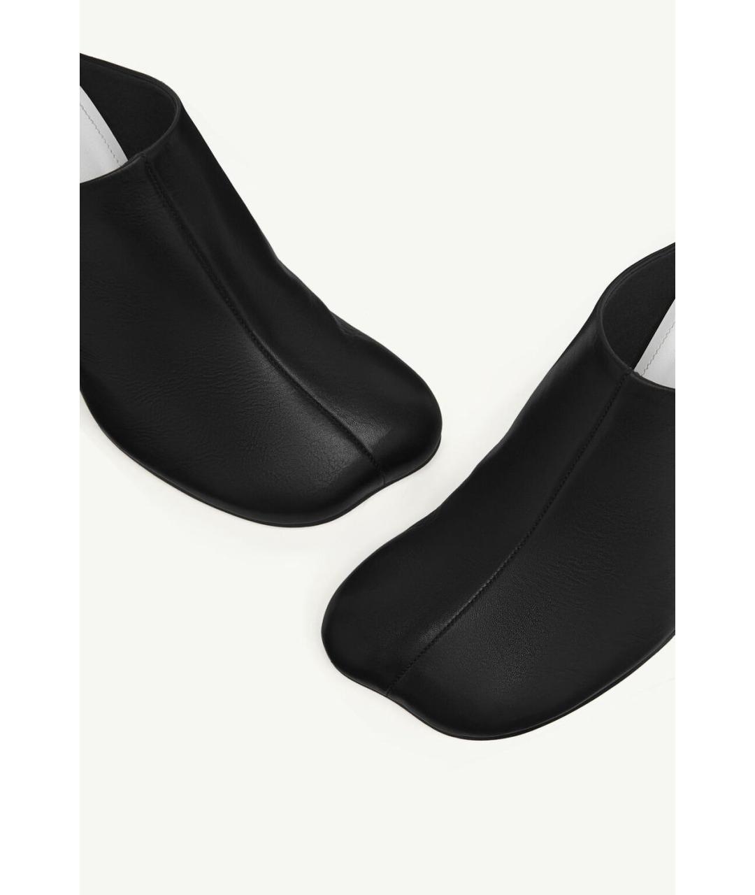 MM6 MAISON MARGIELA Черные кожаные сабо, фото 4