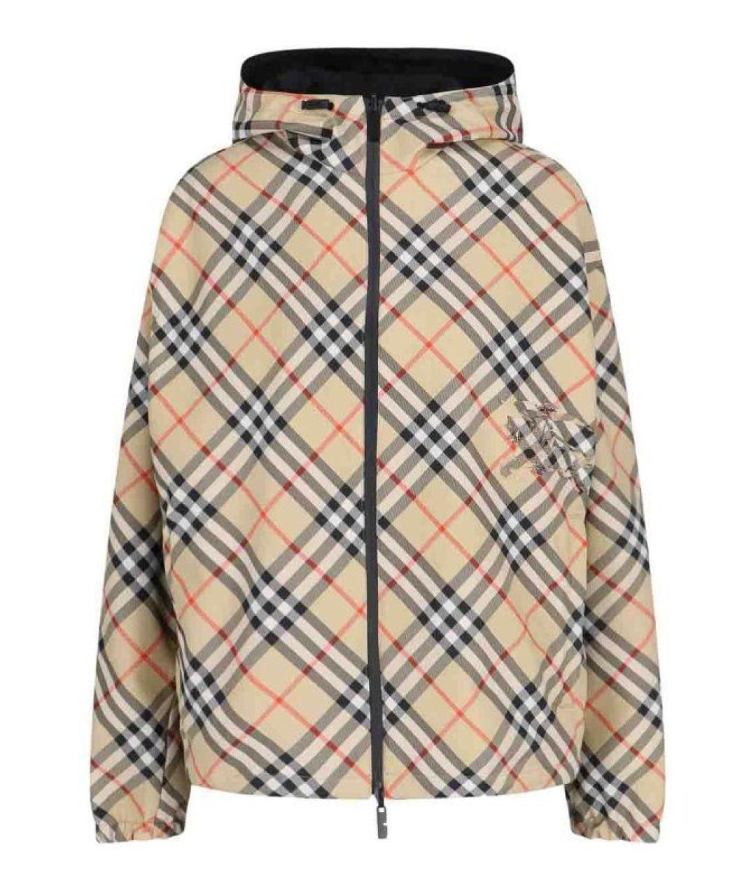 BURBERRY Бежевая полиэстеровая куртка, фото 1