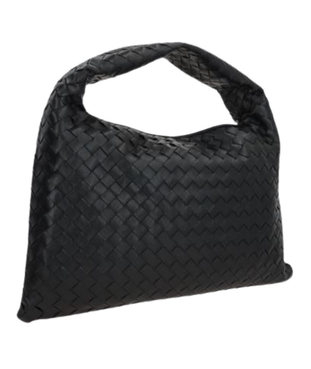 BOTTEGA VENETA Черная кожаная сумка через плечо, фото 2