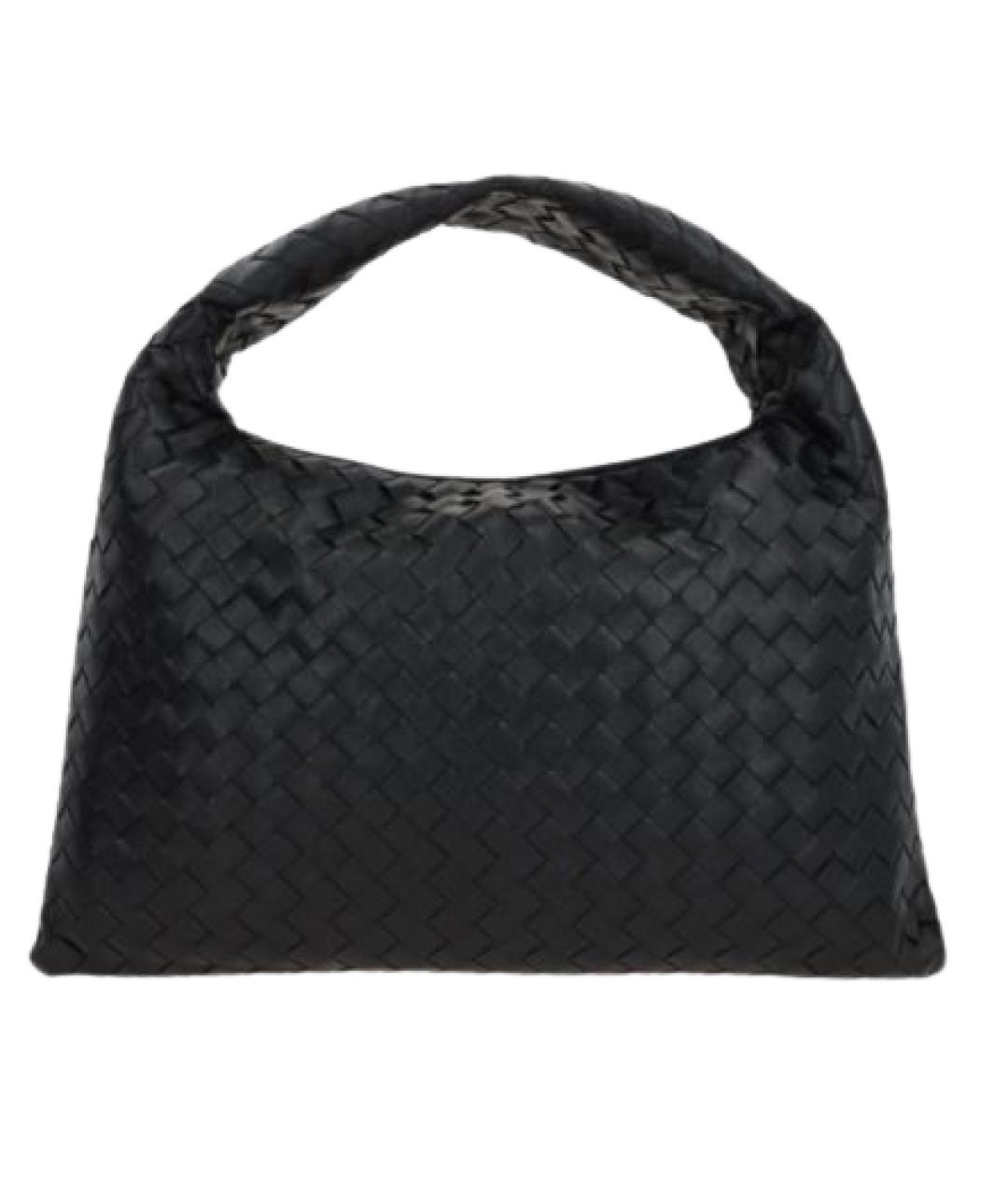 BOTTEGA VENETA Черная кожаная сумка через плечо, фото 1