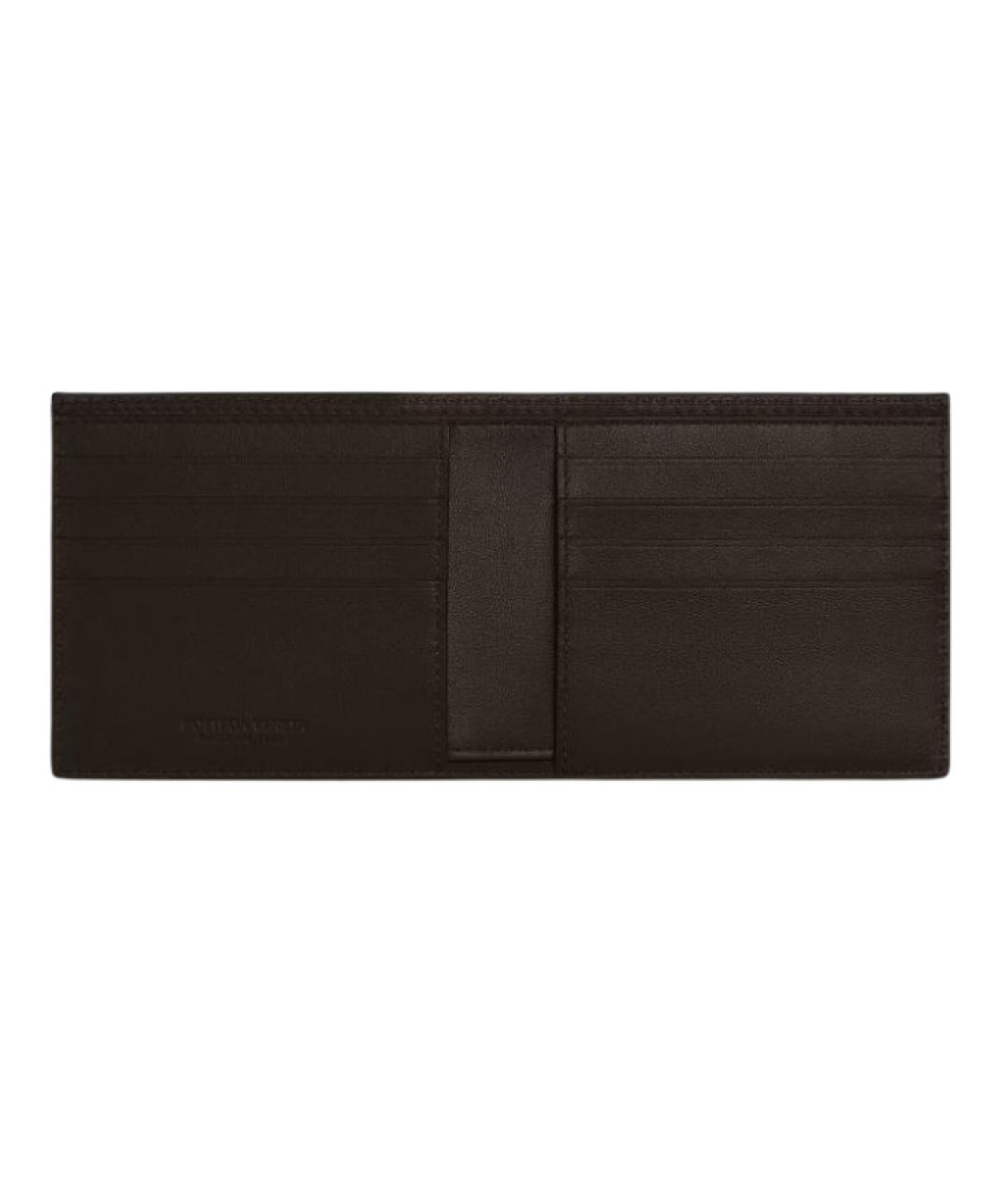 BOTTEGA VENETA Коричневый кожаный кошелек, фото 2