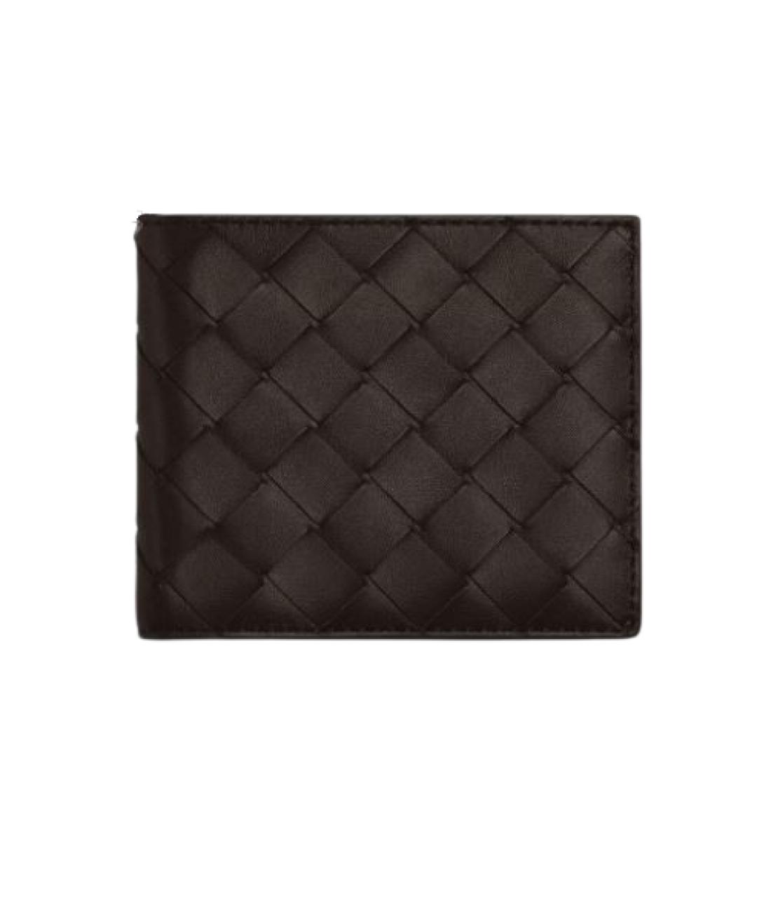 BOTTEGA VENETA Коричневый кожаный кошелек, фото 1