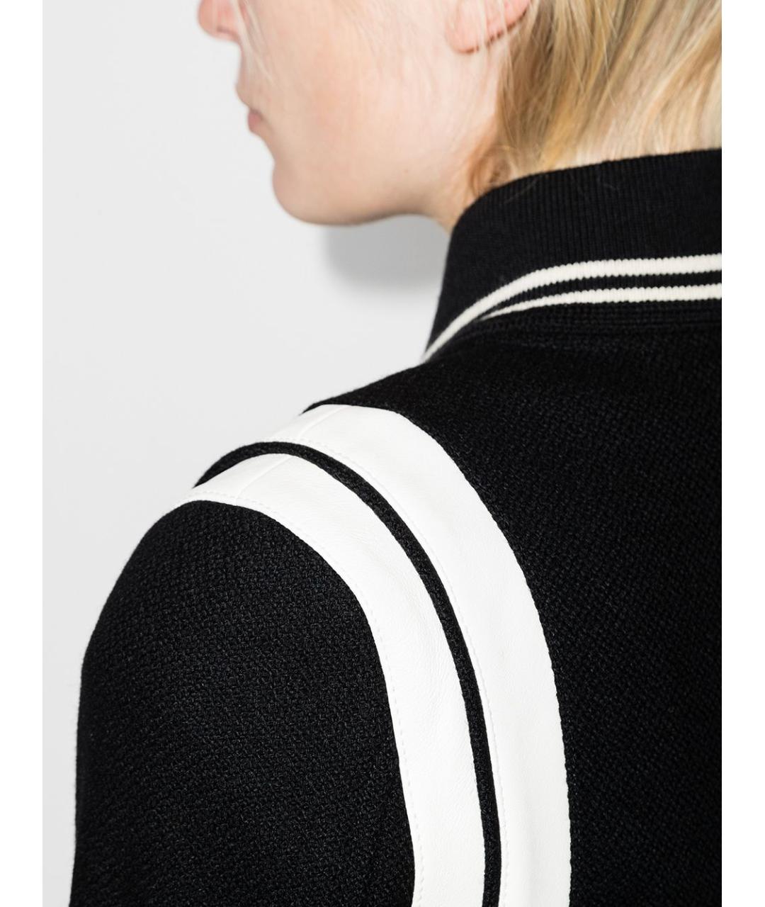 SAINT LAURENT Черная шерстяная куртка, фото 5