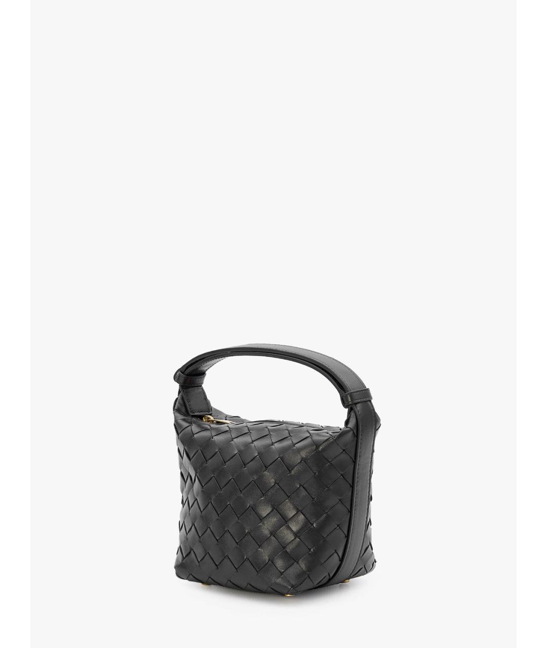 BOTTEGA VENETA Черная кожаная сумка с короткими ручками, фото 2