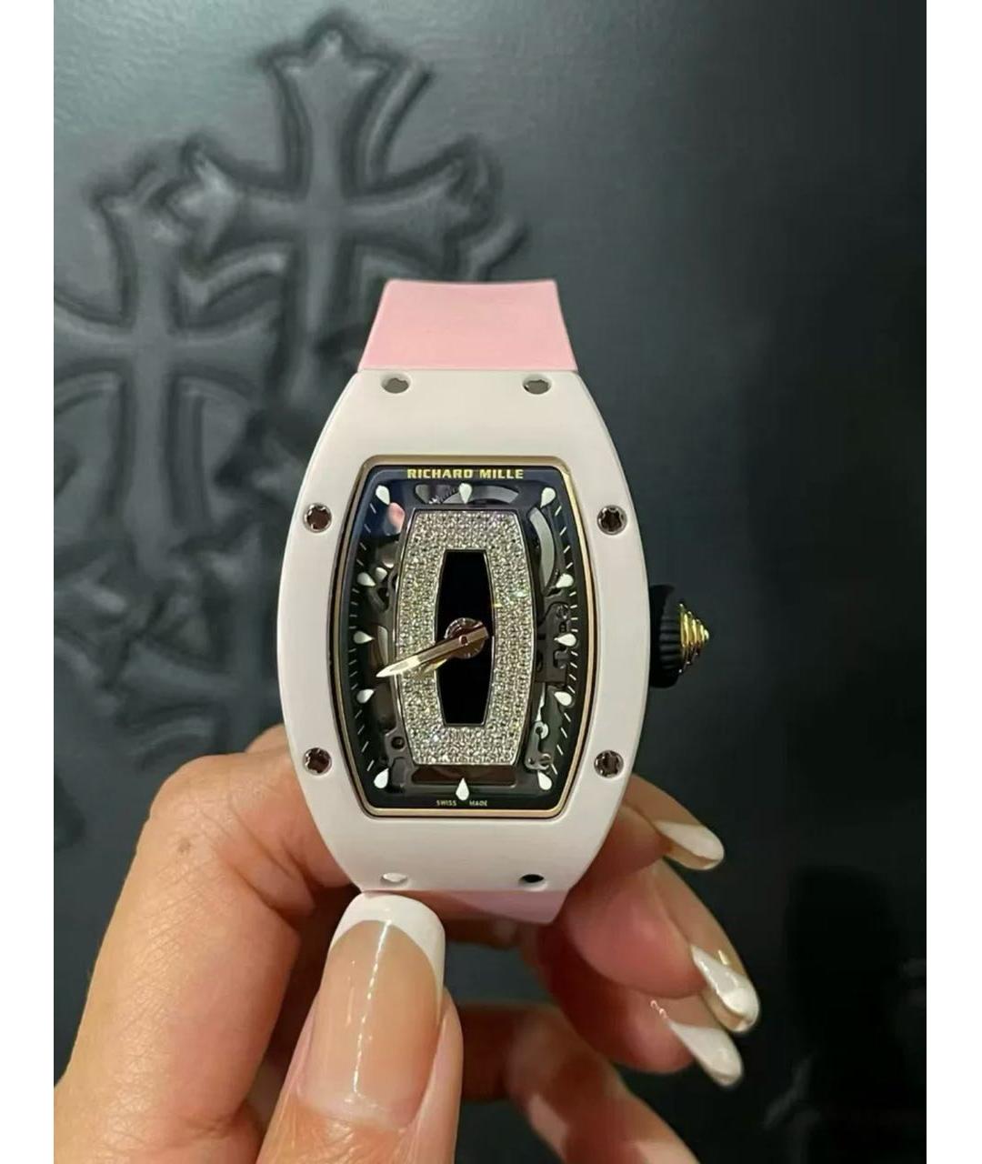 Richard Mille Розовые керамические часы, фото 2