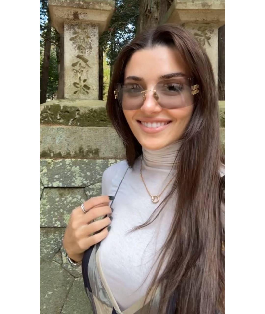 MIU MIU Розовые солнцезащитные очки, фото 3