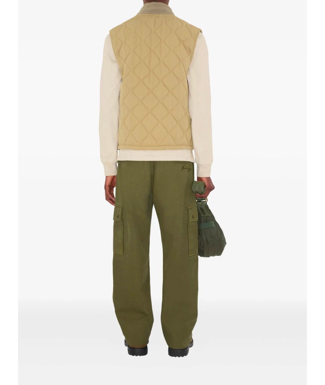 BURBERRY Бежевый хлопковый жилет, фото 3