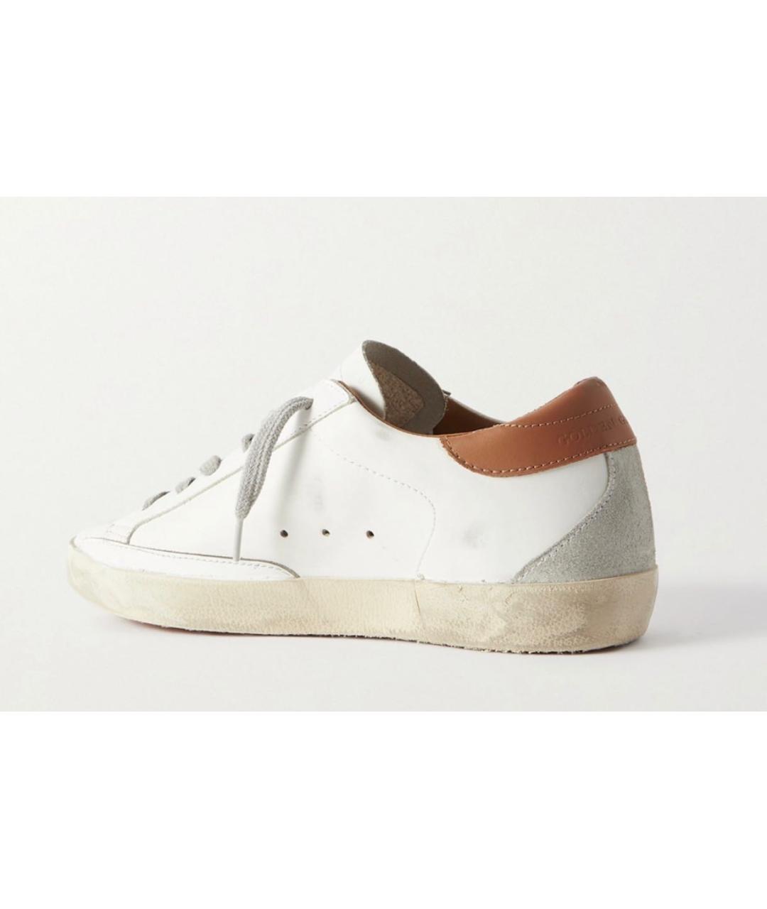 GOLDEN GOOSE DELUXE BRAND Белые кожаные кеды, фото 4