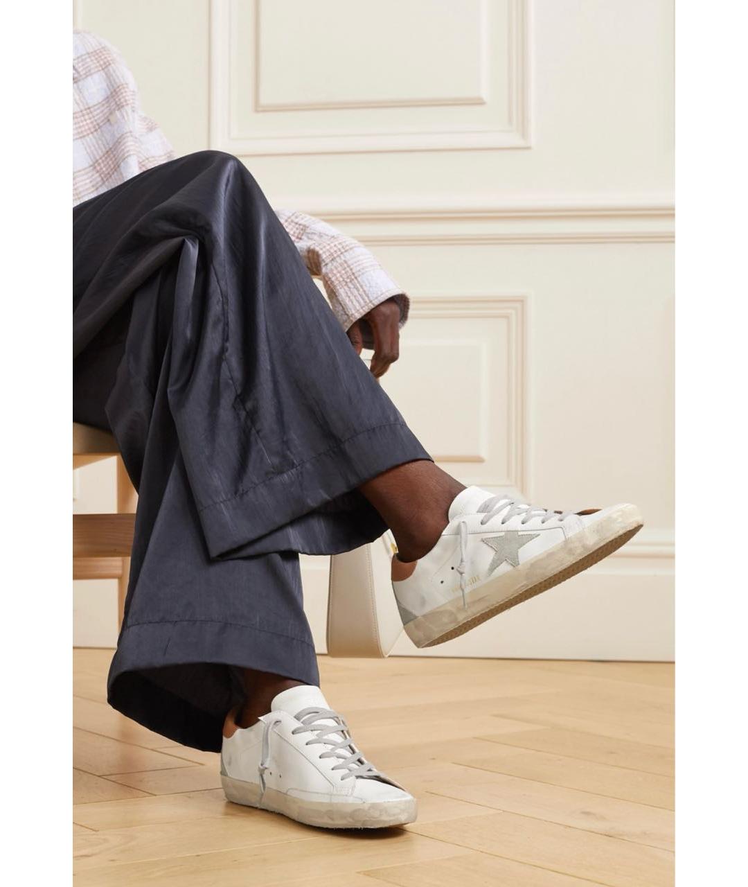 GOLDEN GOOSE DELUXE BRAND Белые кожаные кеды, фото 6