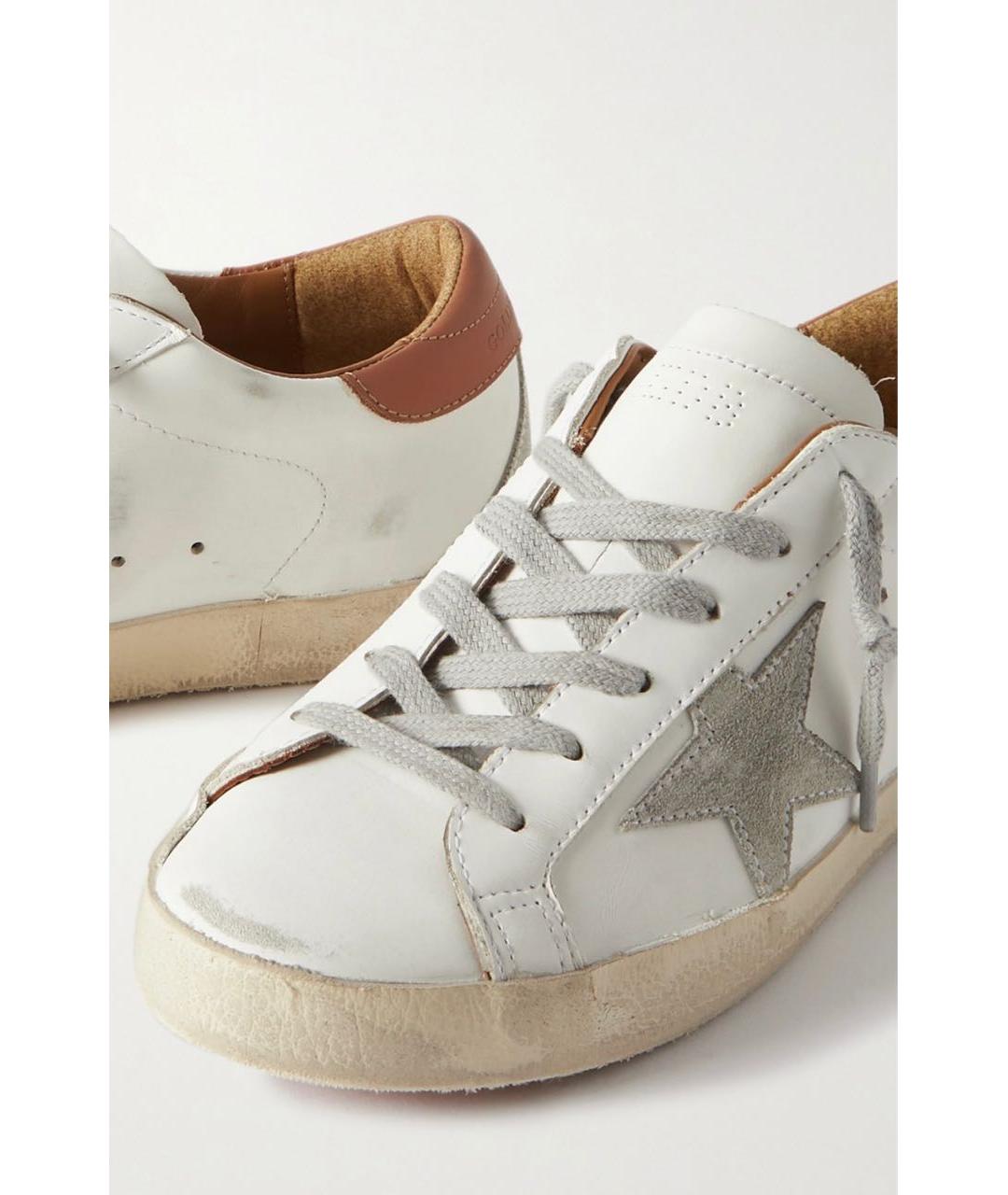 GOLDEN GOOSE DELUXE BRAND Белые кожаные кеды, фото 2