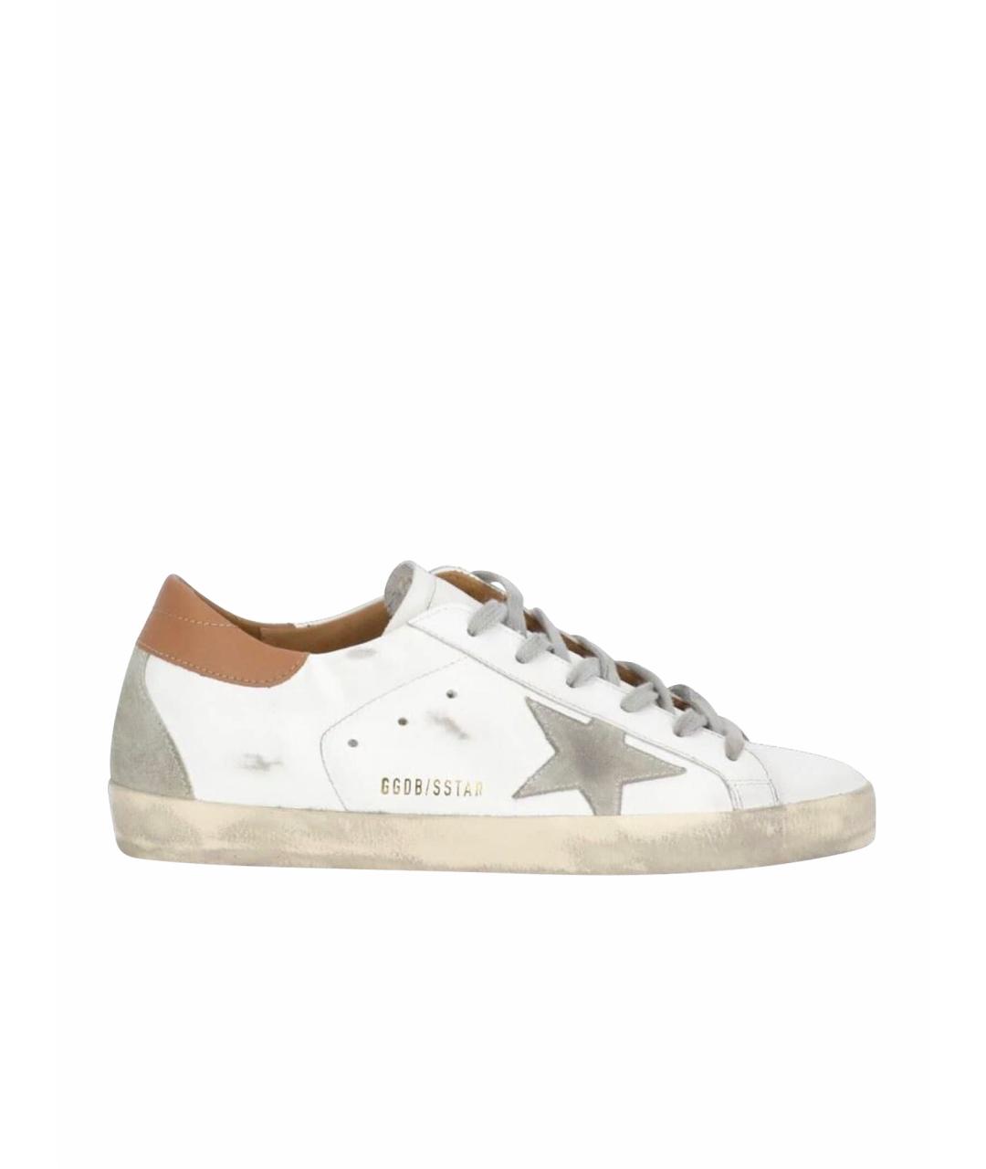 GOLDEN GOOSE DELUXE BRAND Белые кожаные кеды, фото 1