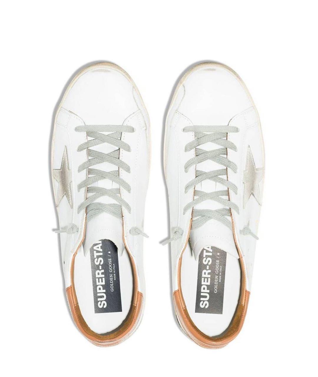 GOLDEN GOOSE DELUXE BRAND Белые кожаные кеды, фото 3