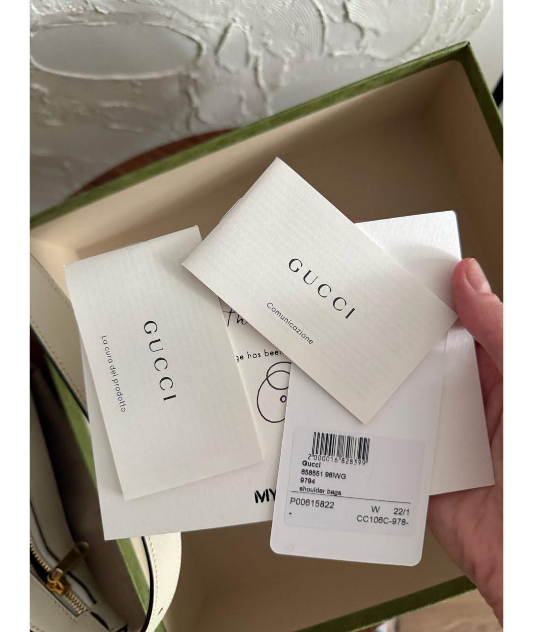 GUCCI Мульти кожаная сумка с короткими ручками, фото 8