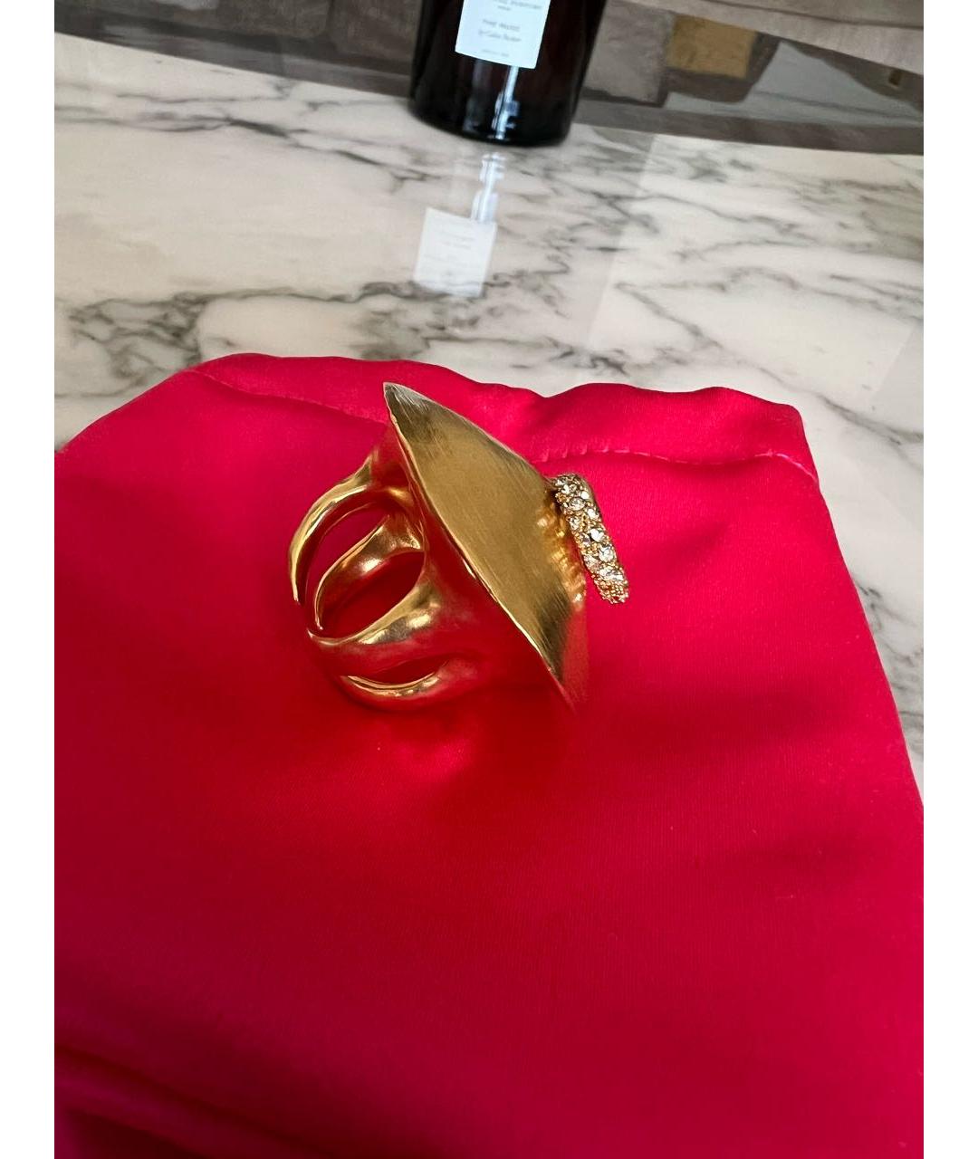 SCHIAPARELLI Золотое позолоченное кольцо, фото 4