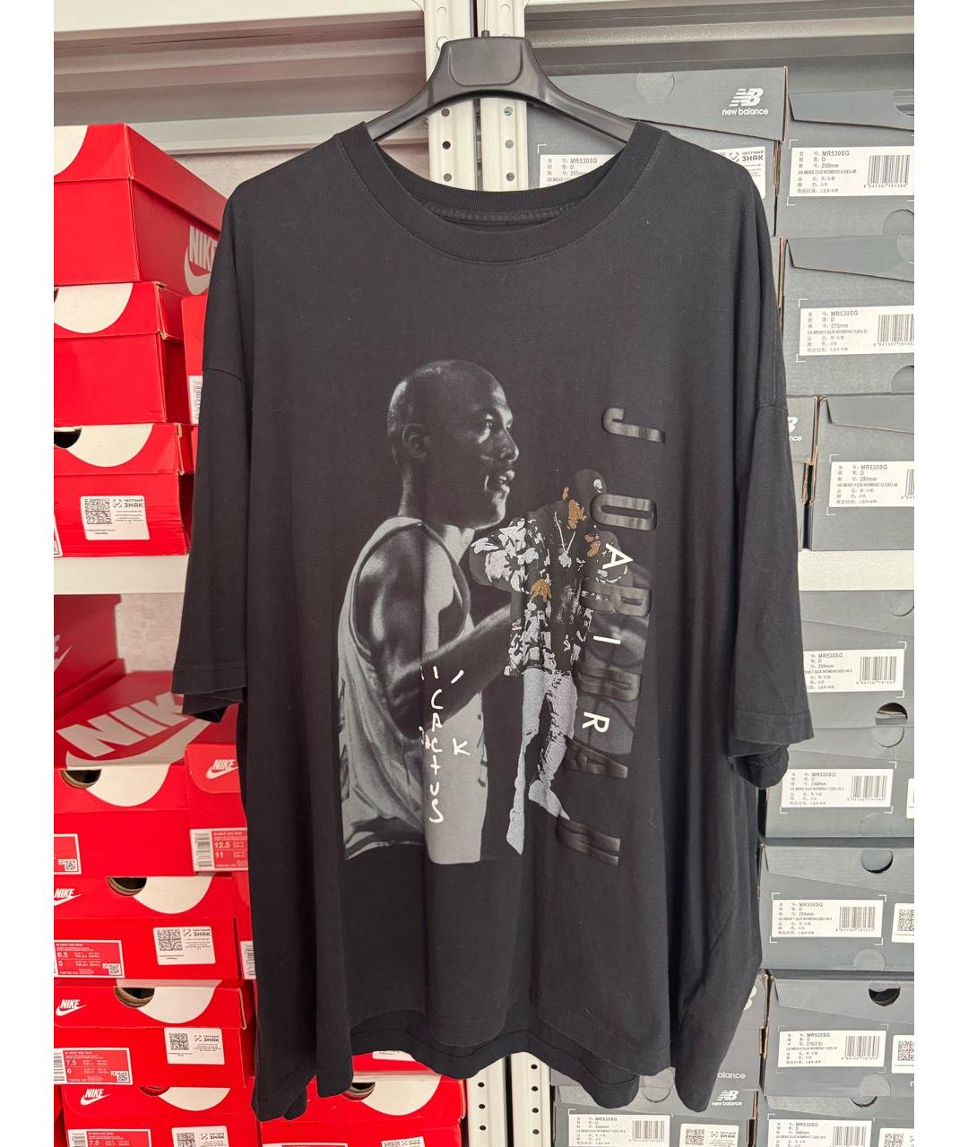 CACTUS JACK BY TRAVIS SCOTT Черная хлопковая футболка, фото 4