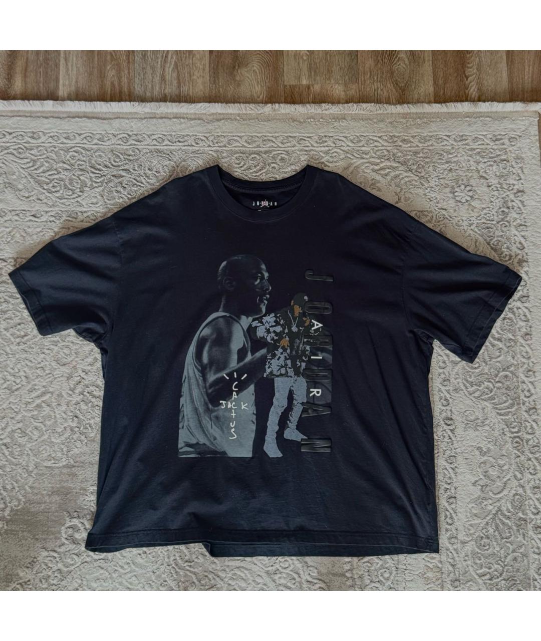 CACTUS JACK BY TRAVIS SCOTT Черная хлопковая футболка, фото 2