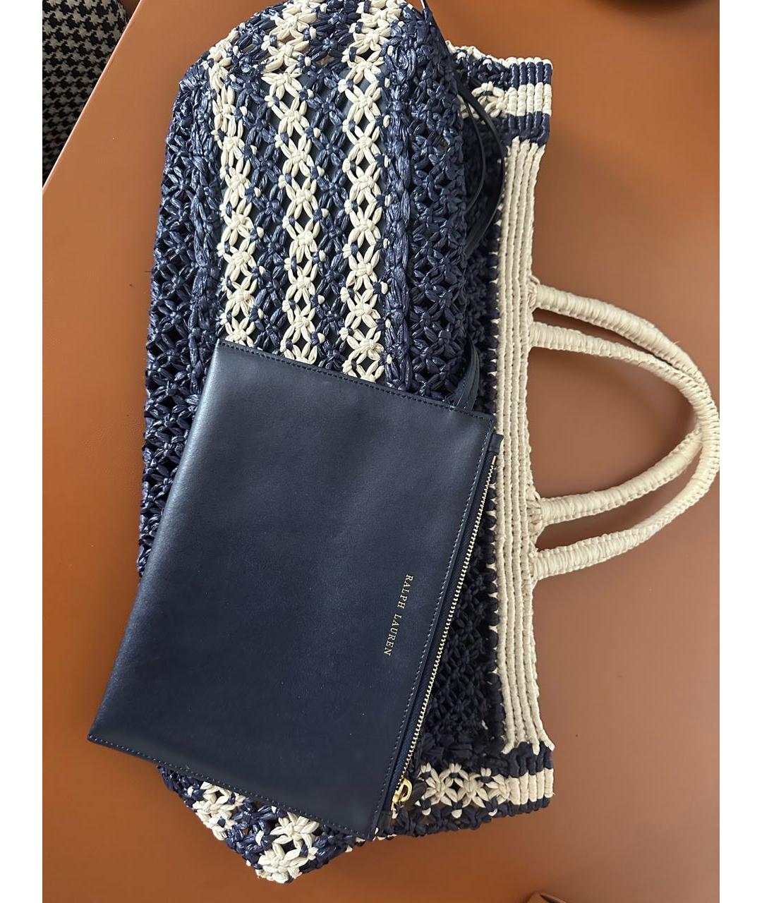 RALPH LAUREN Синяя пляжная сумка, фото 3