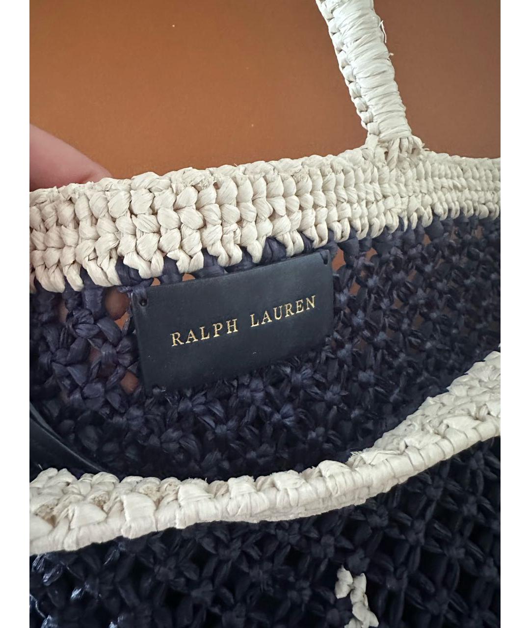 RALPH LAUREN Синяя пляжная сумка, фото 4