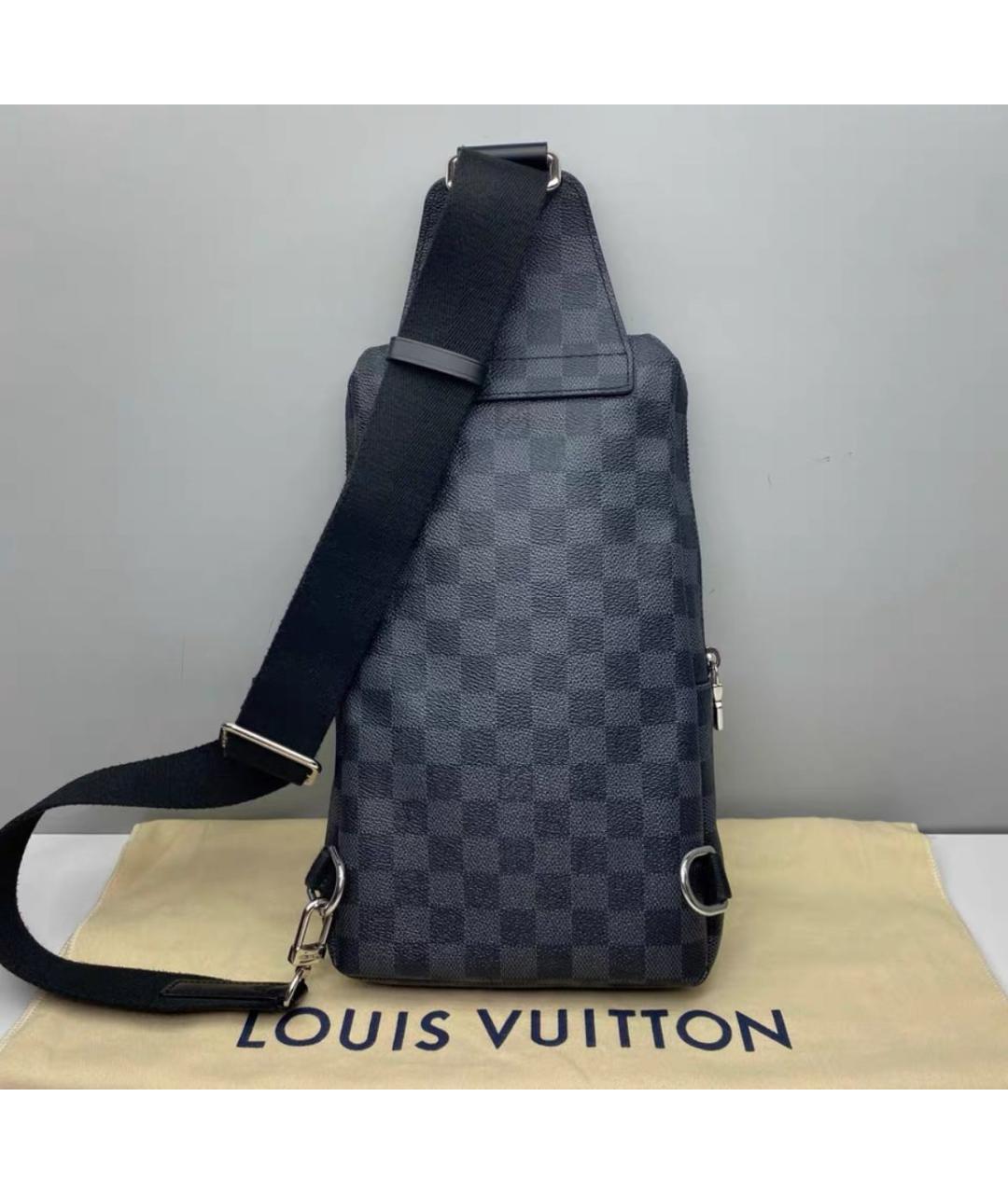 LOUIS VUITTON Черная сумка на плечо, фото 2