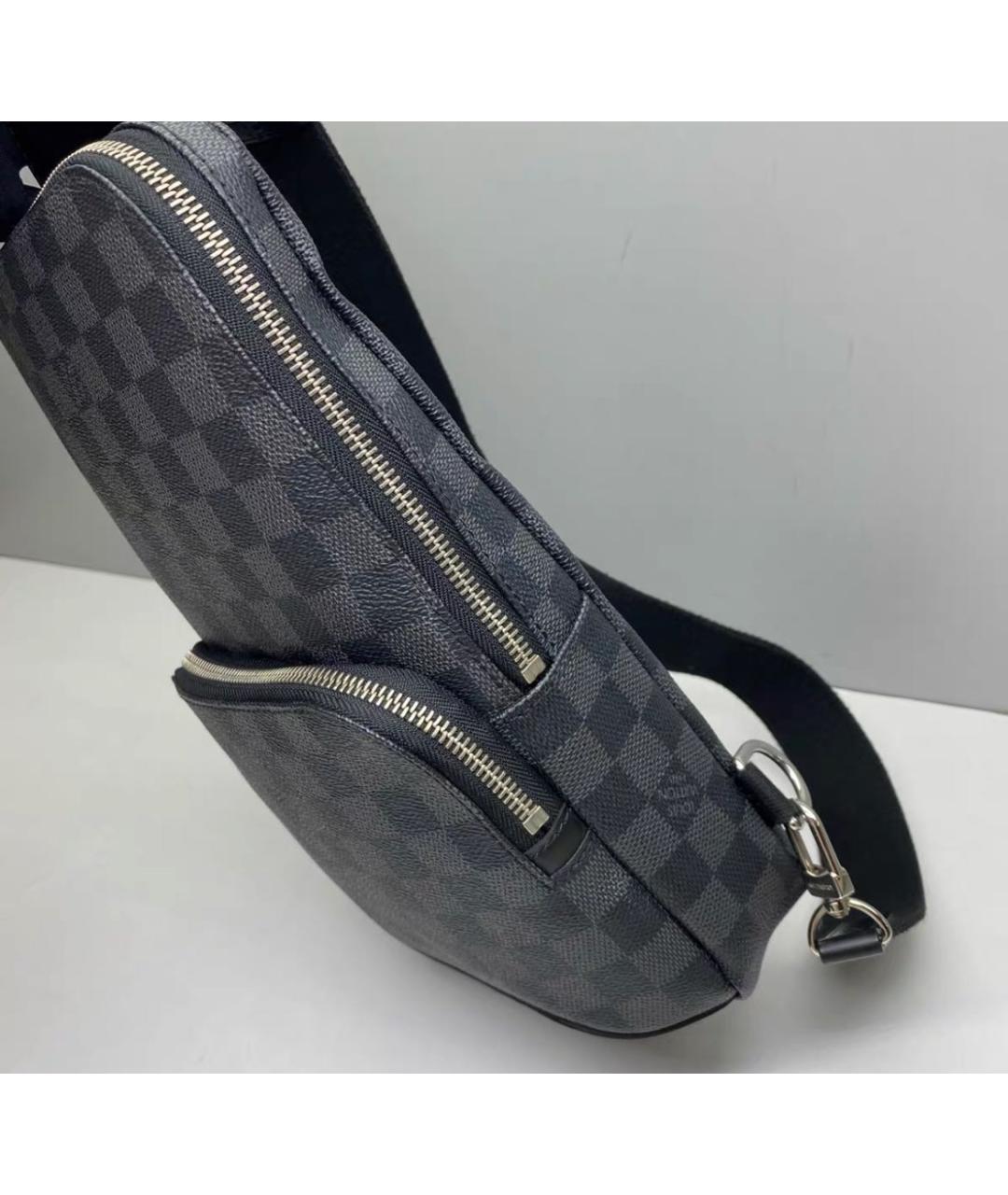 LOUIS VUITTON Черная сумка на плечо, фото 7