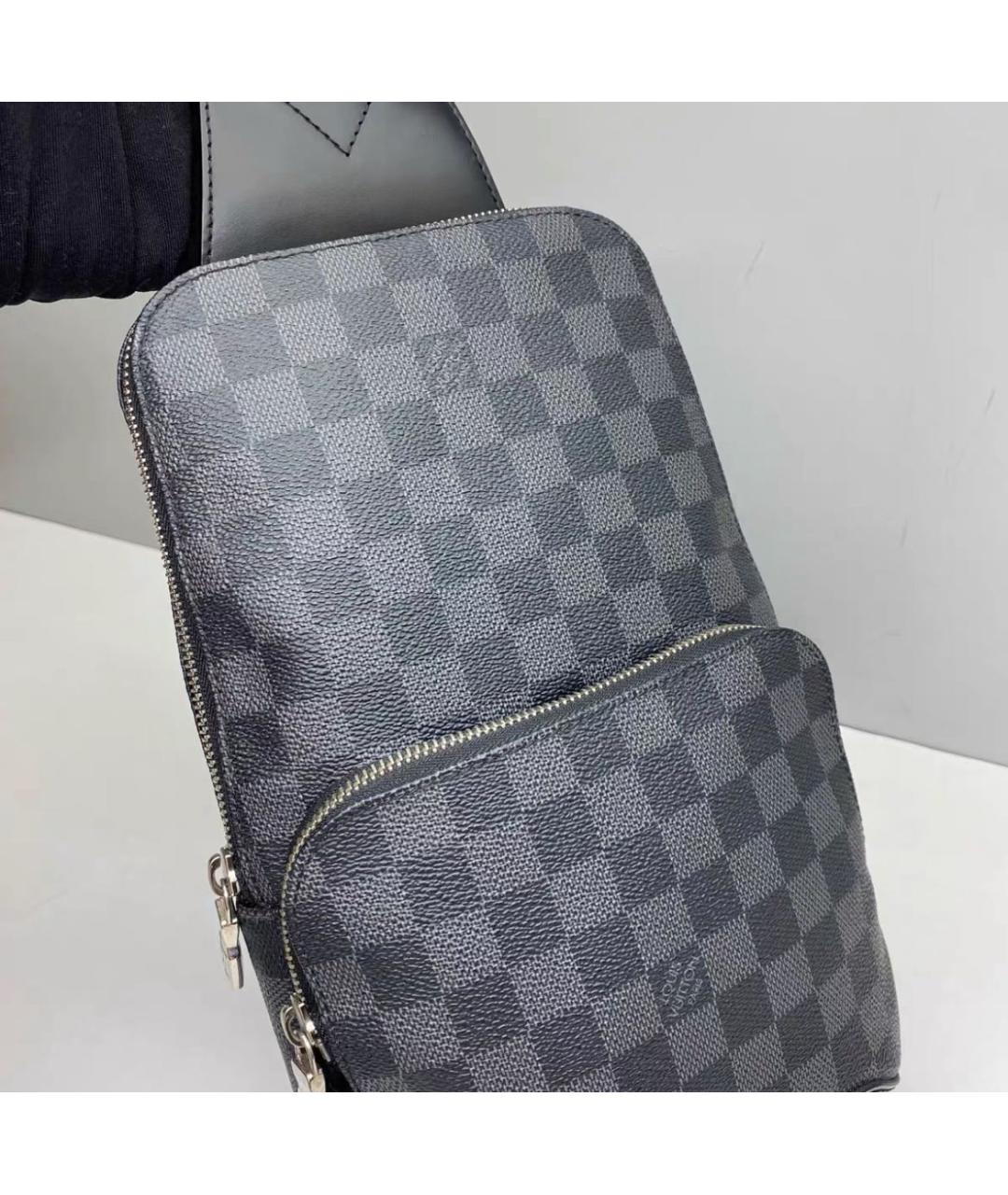 LOUIS VUITTON Черная сумка на плечо, фото 4