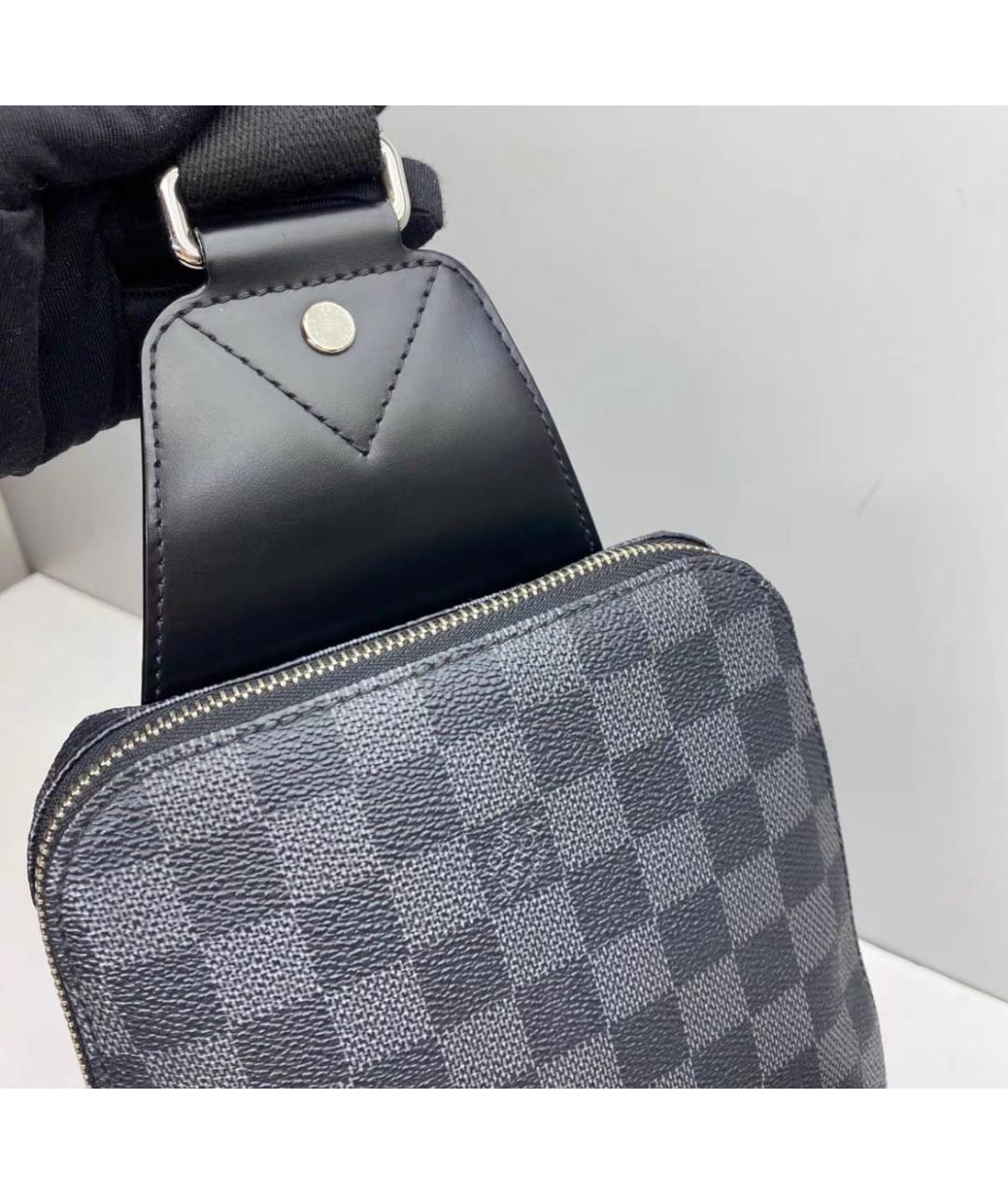 LOUIS VUITTON Черная сумка на плечо, фото 3
