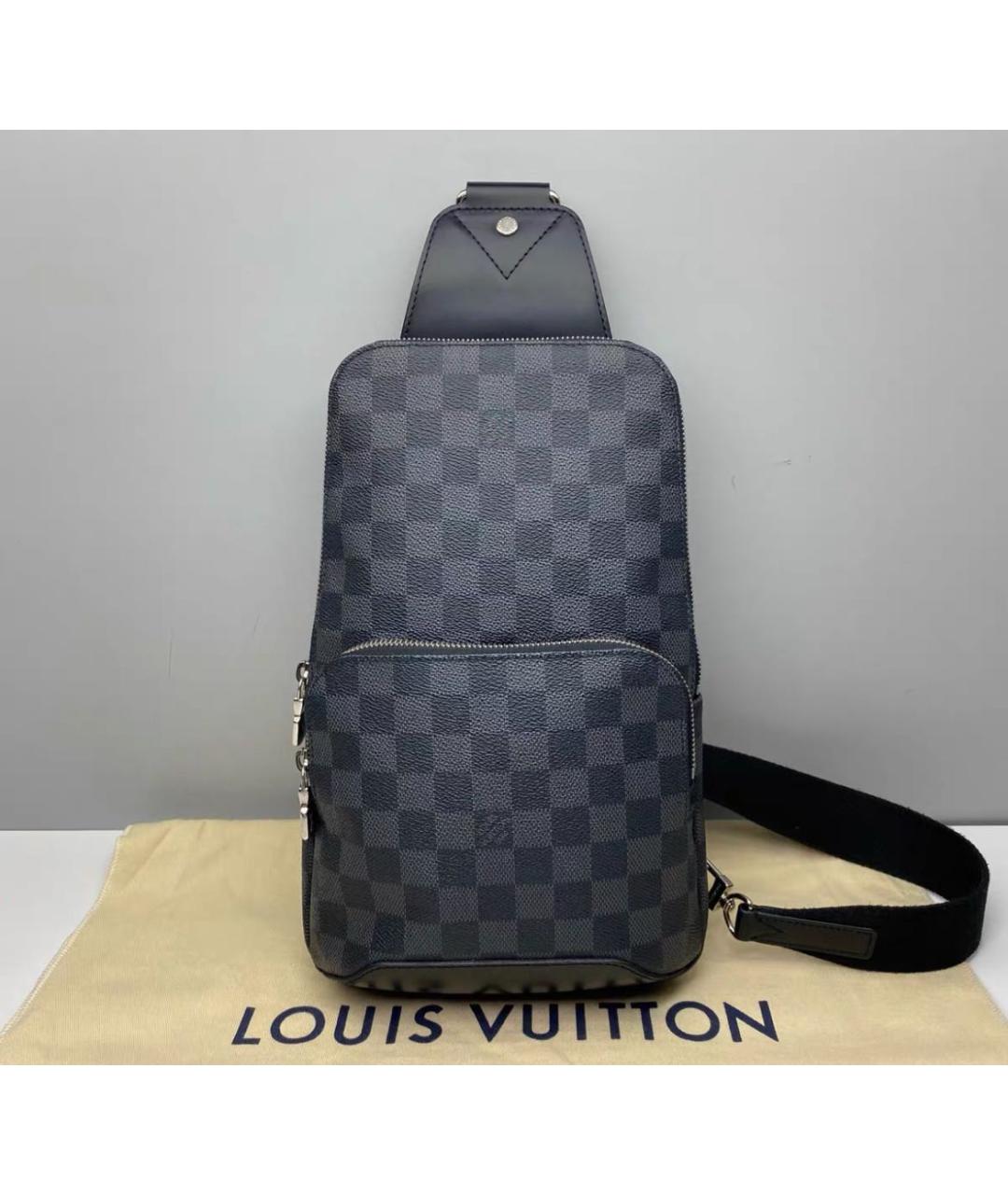 LOUIS VUITTON Черная сумка на плечо, фото 9