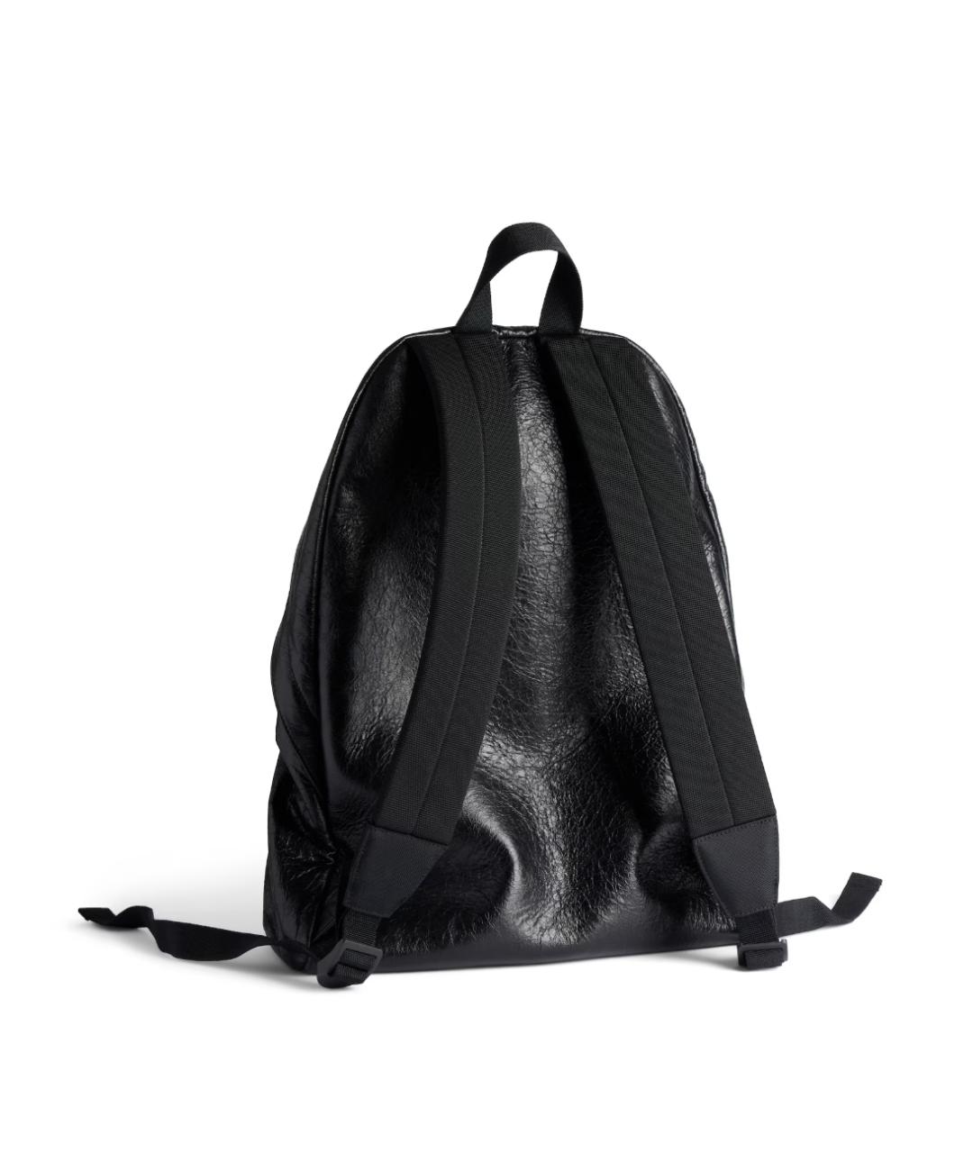 BALENCIAGA Черный кожаный рюкзак, фото 6