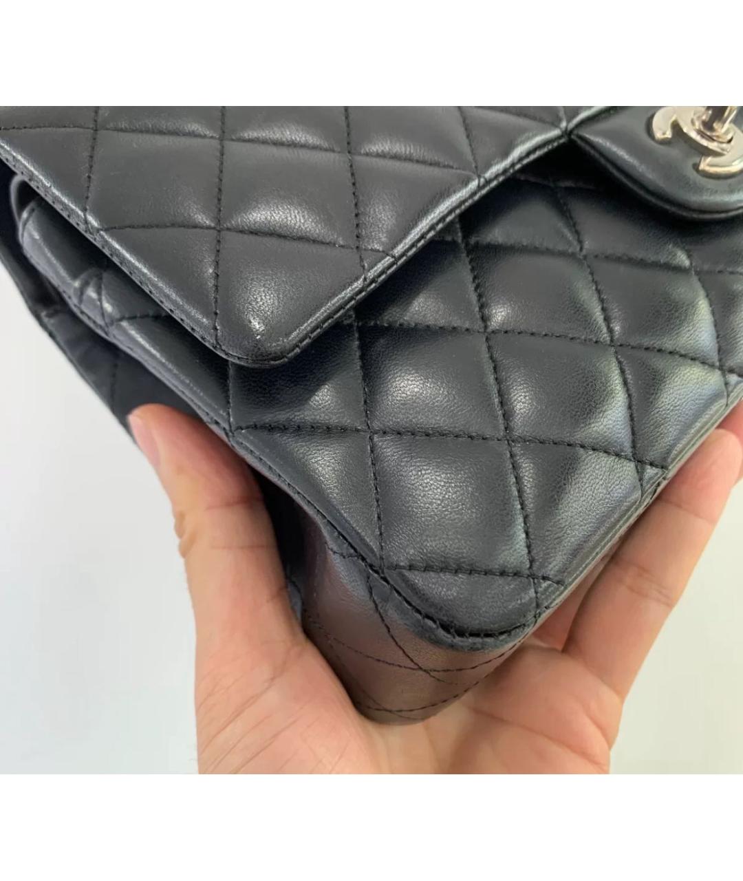 CHANEL Черная кожаная сумка через плечо, фото 4