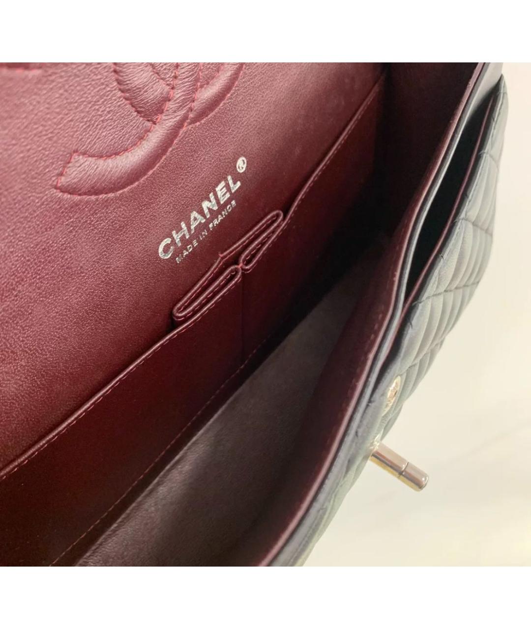 CHANEL Черная кожаная сумка через плечо, фото 6