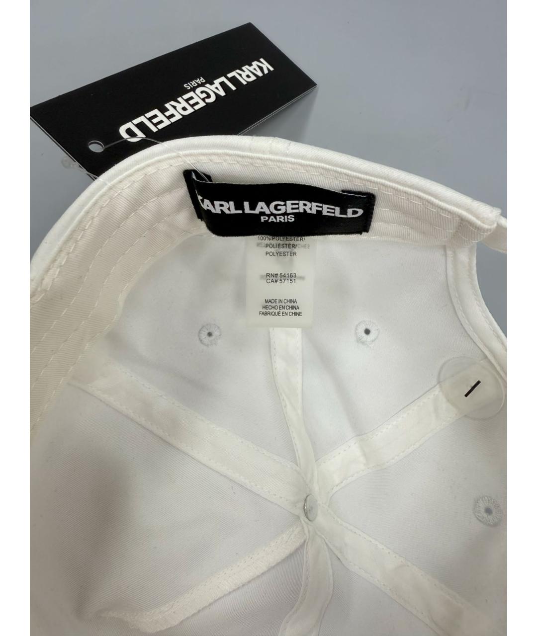 KARL LAGERFELD Белая кепка/бейсболка, фото 4