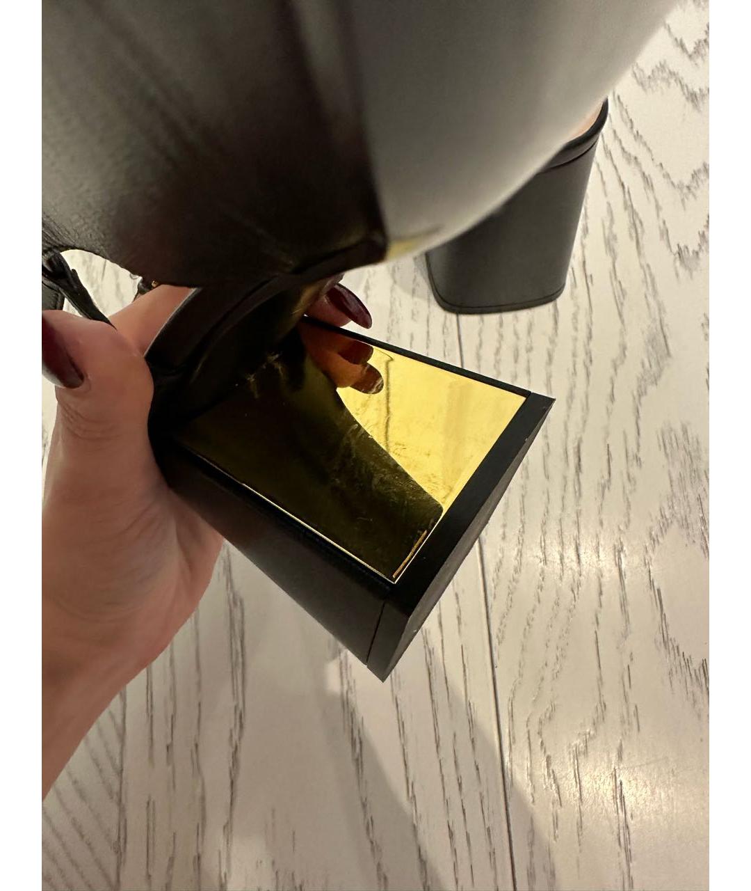 GUCCI Черные кожаные туфли, фото 7