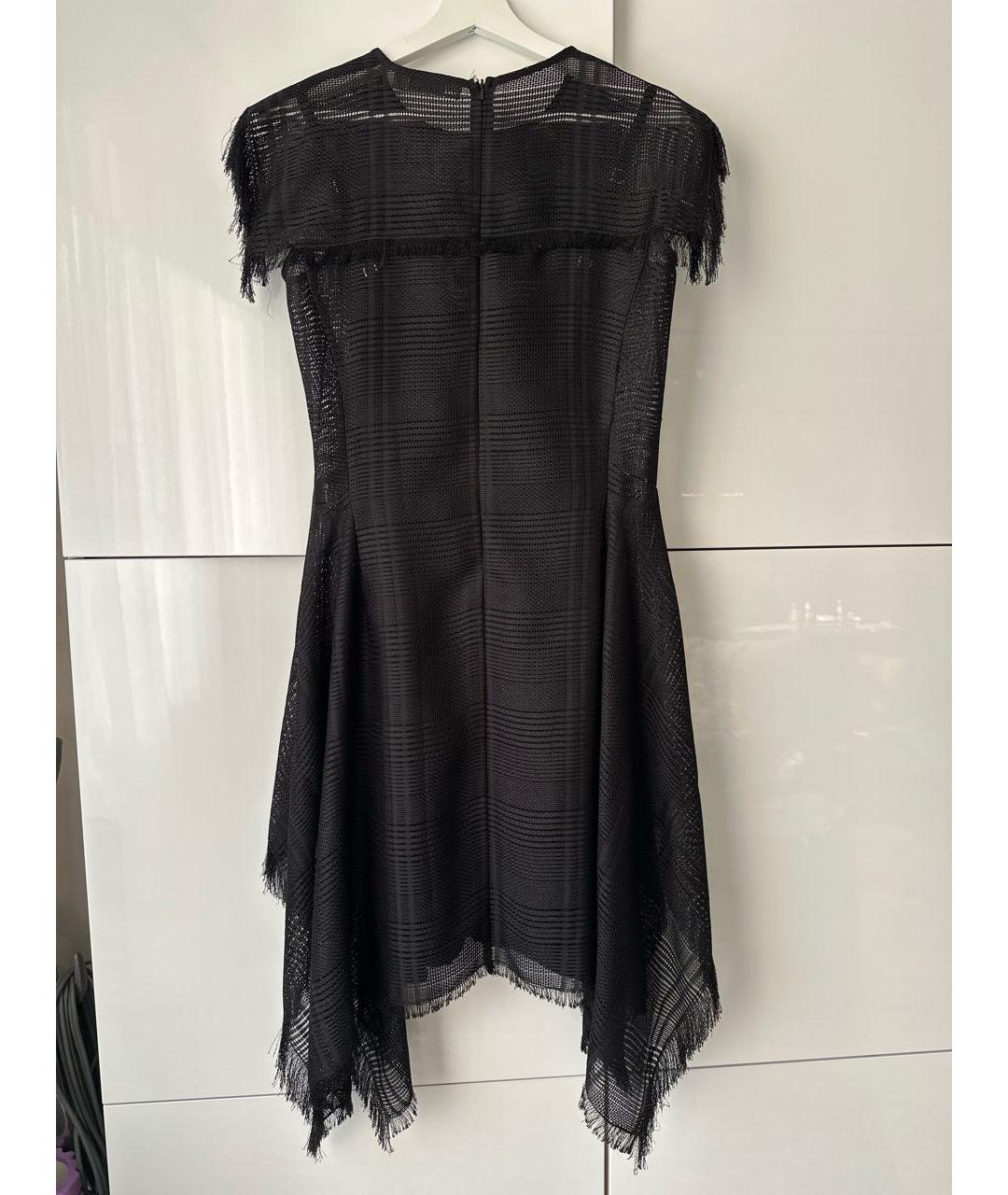 SPORTMAX Черное полиэстеровое коктейльное платье, фото 2