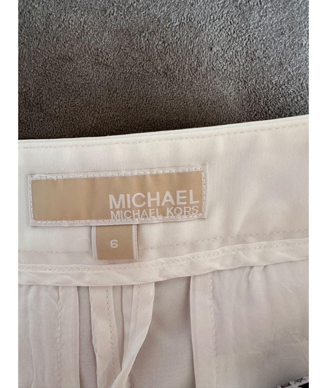 MICHAEL MICHAEL KORS Белые хлопковые шорты, фото 3