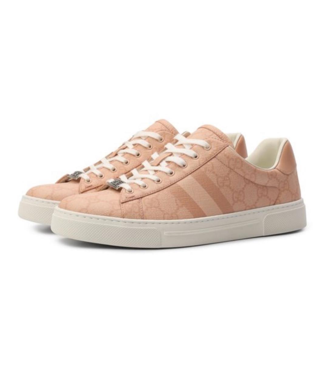 GUCCI Коралловые кеды, фото 2