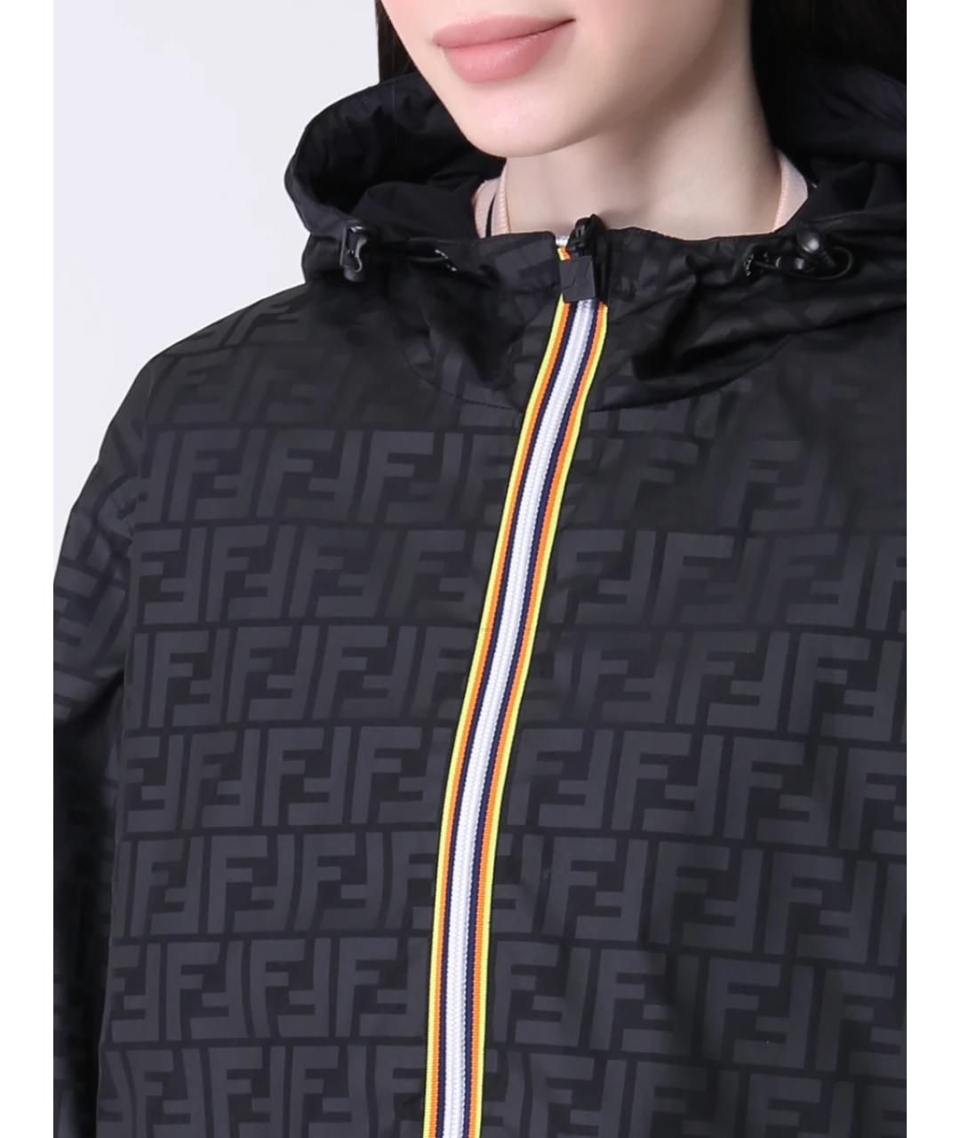 FENDI Черная куртка, фото 4