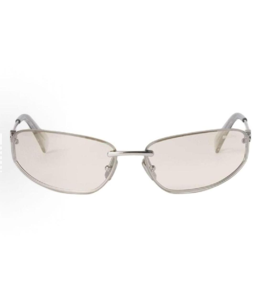 MIU MIU Металлические солнцезащитные очки, фото 2