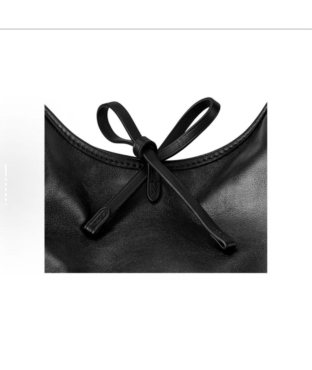 LOUIS VUITTON Черная кожаная сумка через плечо, фото 7