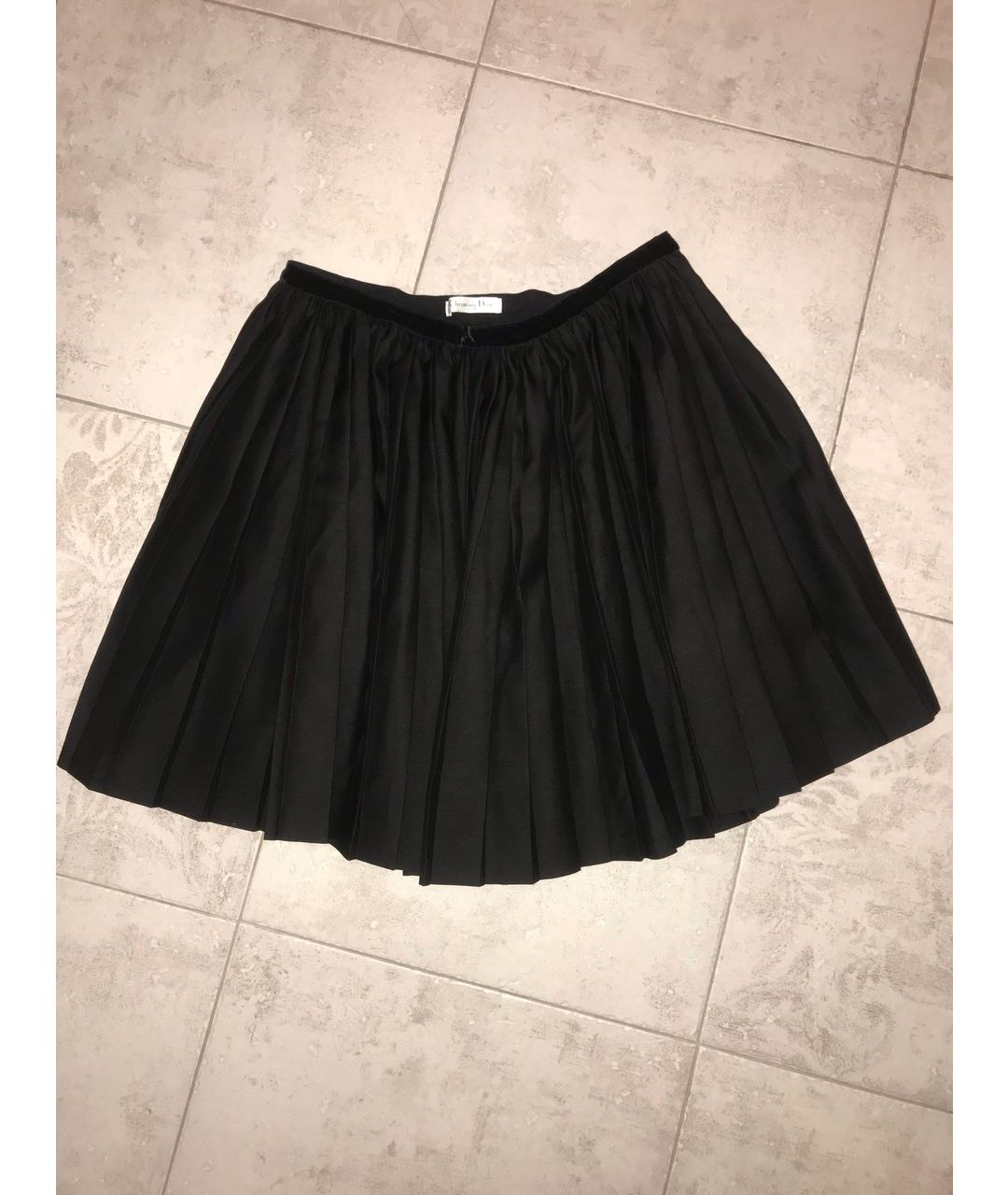 CHRISTIAN DIOR PRE-OWNED Черная шерстяная юбка мини, фото 6