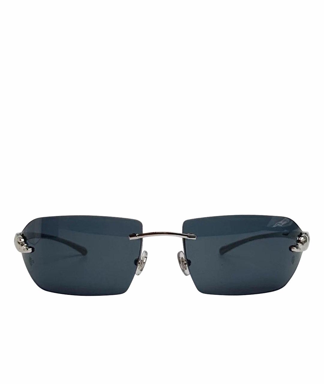 CARTIER Серебряные металлические солнцезащитные очки, фото 1