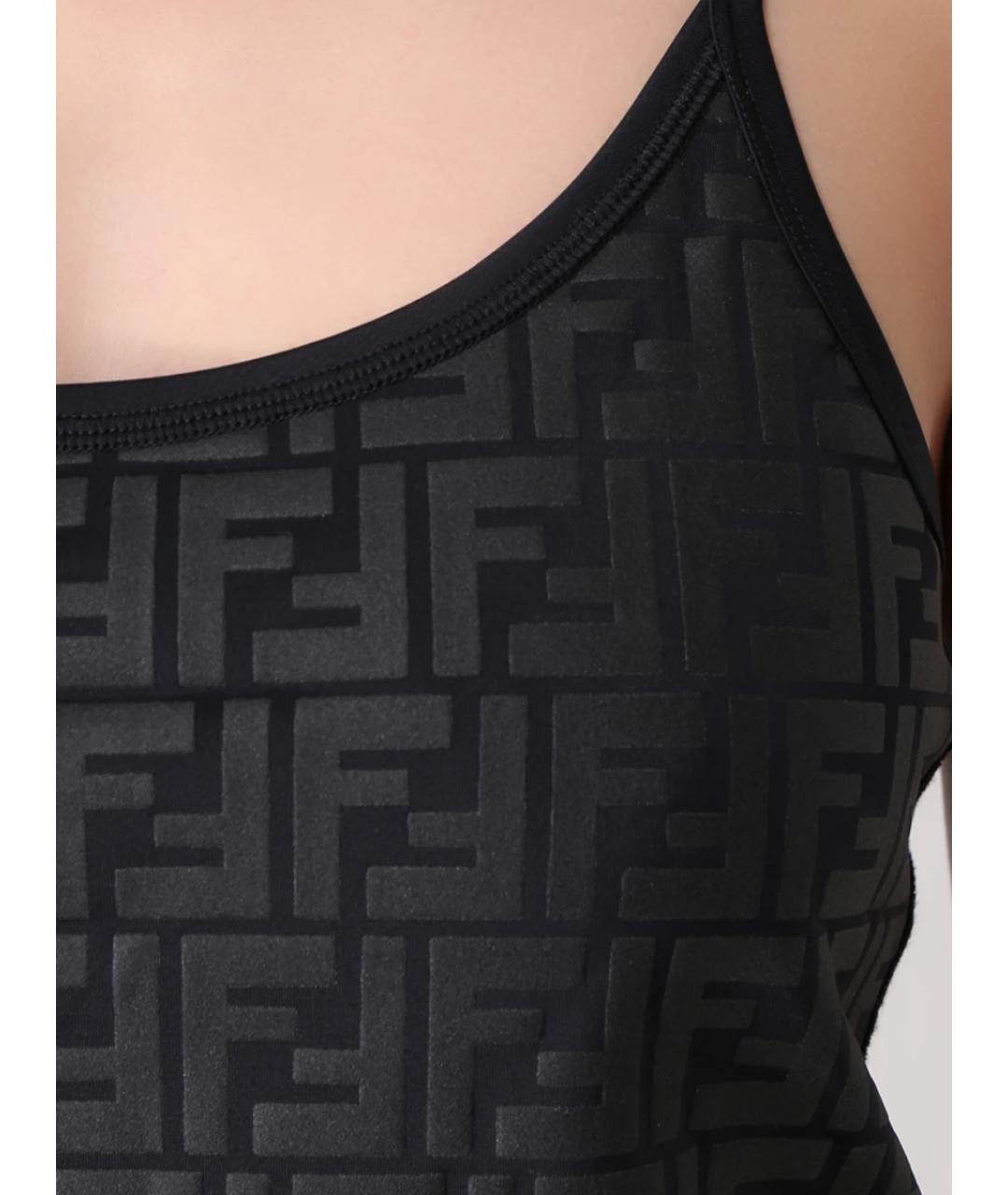 FENDI Черная майка, фото 5