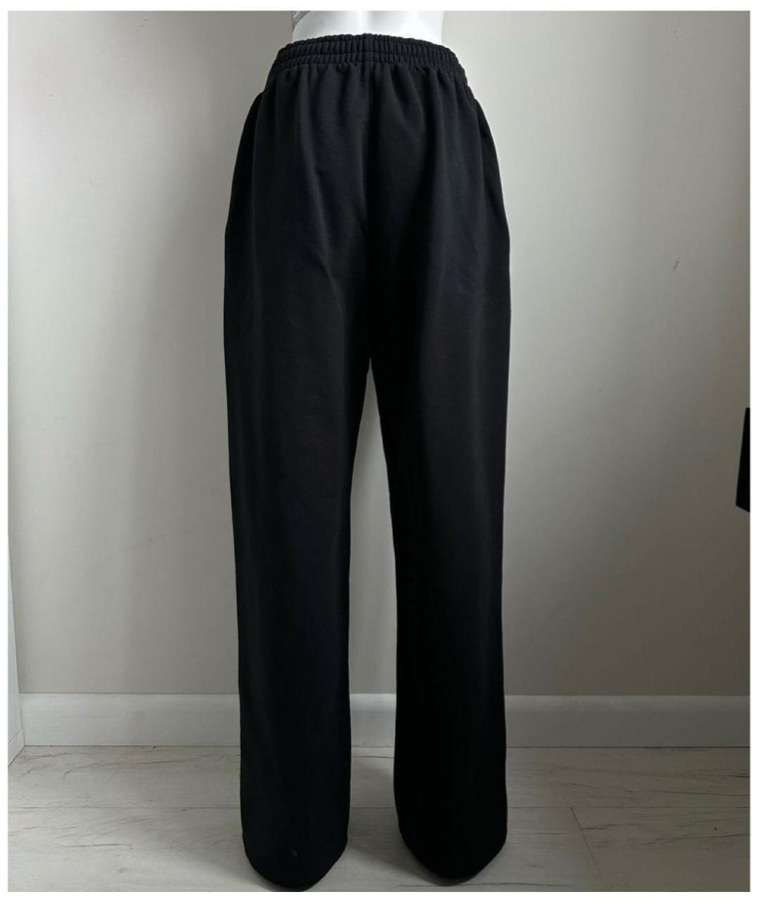 BALENCIAGA Черные хлопковые спортивные брюки и шорты, фото 2