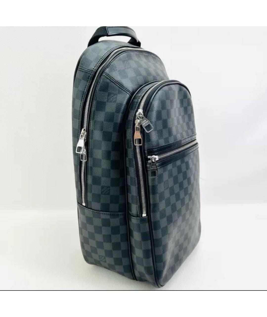 LOUIS VUITTON Черный рюкзак, фото 4