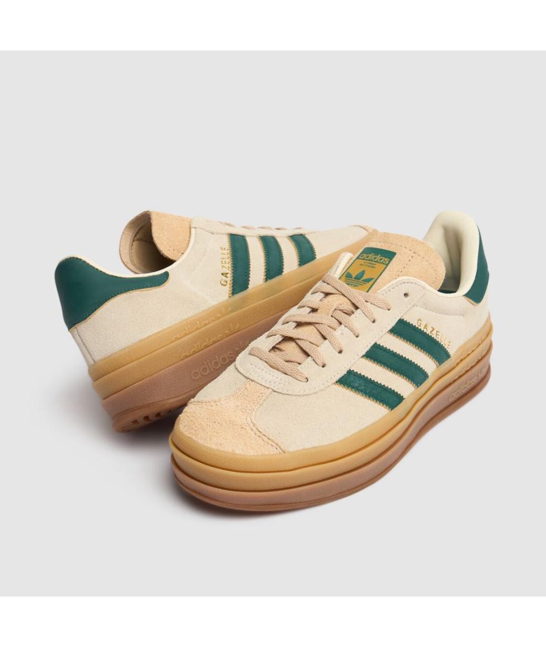 ADIDAS Бежевые замшевые кеды, фото 2