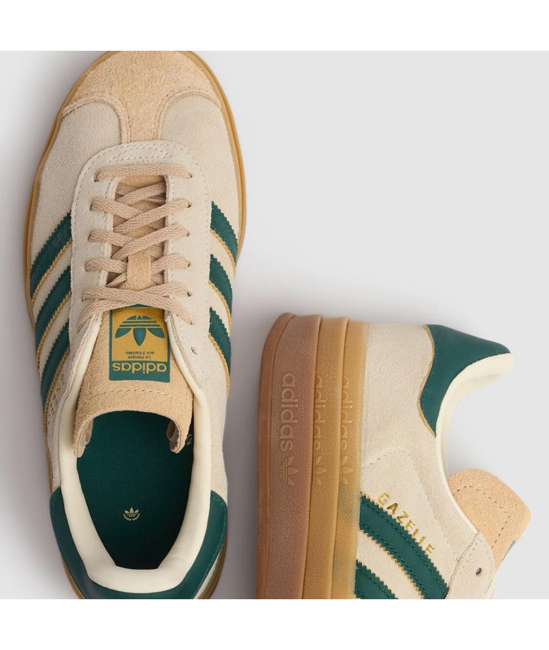 ADIDAS Бежевые замшевые кеды, фото 3