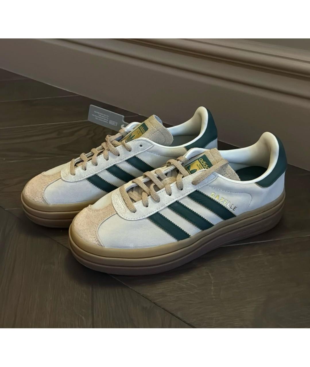 ADIDAS Бежевые замшевые кеды, фото 4