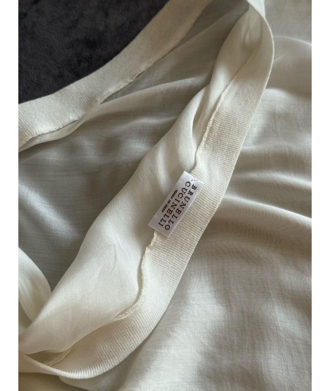 BRUNELLO CUCINELLI Белая блузы, фото 2