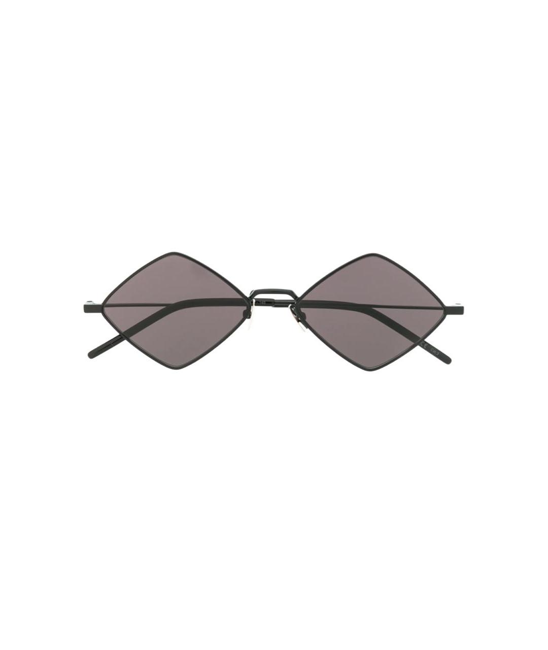 SAINT LAURENT Черные металлические солнцезащитные очки, фото 2